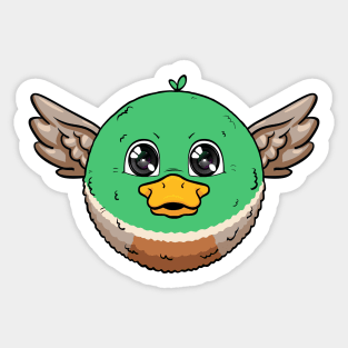 Duck Fluffball Sticker